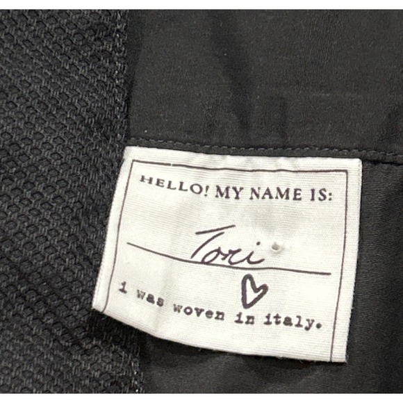 Frank &‎ Eileen TORI Italian Tuxedo Shirtdress Black Cotton XS Pockets Oversized - Picture 11 of 16